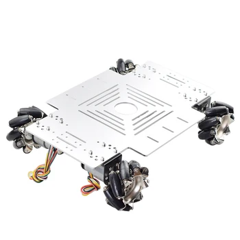 25 KG Veľké Zaťaženie Omni Mecanum Kolesa Robot Auto Podvozku Auta s 12V Rýchlosť Encoder Motor pre Arduino DIY Projekt POS Platfrom