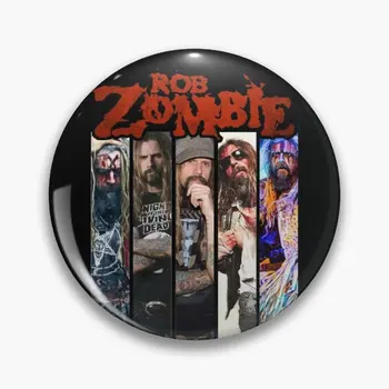 Päť Obrázok Rob Kapela Zombie Vintage Darček Soft Tlačidlo Pin Módne Tvorivé Klobúk, Golier Kovové Darčekové Milovník Kreslených Brošňa Roztomilý Odznak