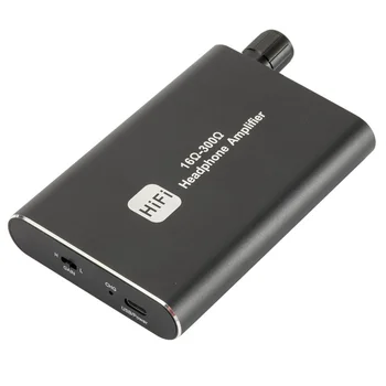 Mini HiFi Slúchadlá Zosilňovač Prenosné 3.5 mm Stereo Audio Výstup S Prepínačom Poháňal Dual-výstup S 2-úroveň Impulz Pre MP3/4 ks