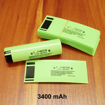 100ks/veľa Lítiové batérie, špeciálne PVC tepla shrinkable trubice 18650 batéria plastová izolácia zmršťovacie pokožky 2900MAH 3400MAH