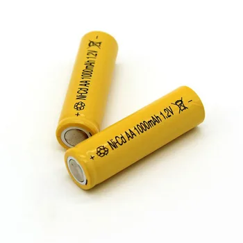 2016 Ni-Cd 1000 mAh 1.2 V, AA Nabíjateľné Batérie, LED Blesk, batéria
