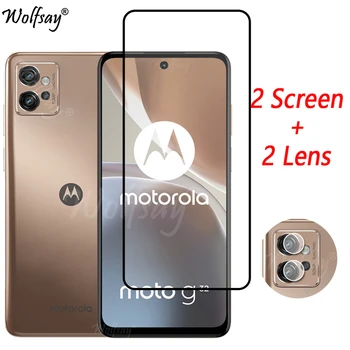 Úplné Pokrytie Tvrdeného Skla Pre Motorola Moto G32 Screen Protector Moto G32 G22 G52 G62 G82 E32S Fotoaparát Skla Na Moto G32 Sklo